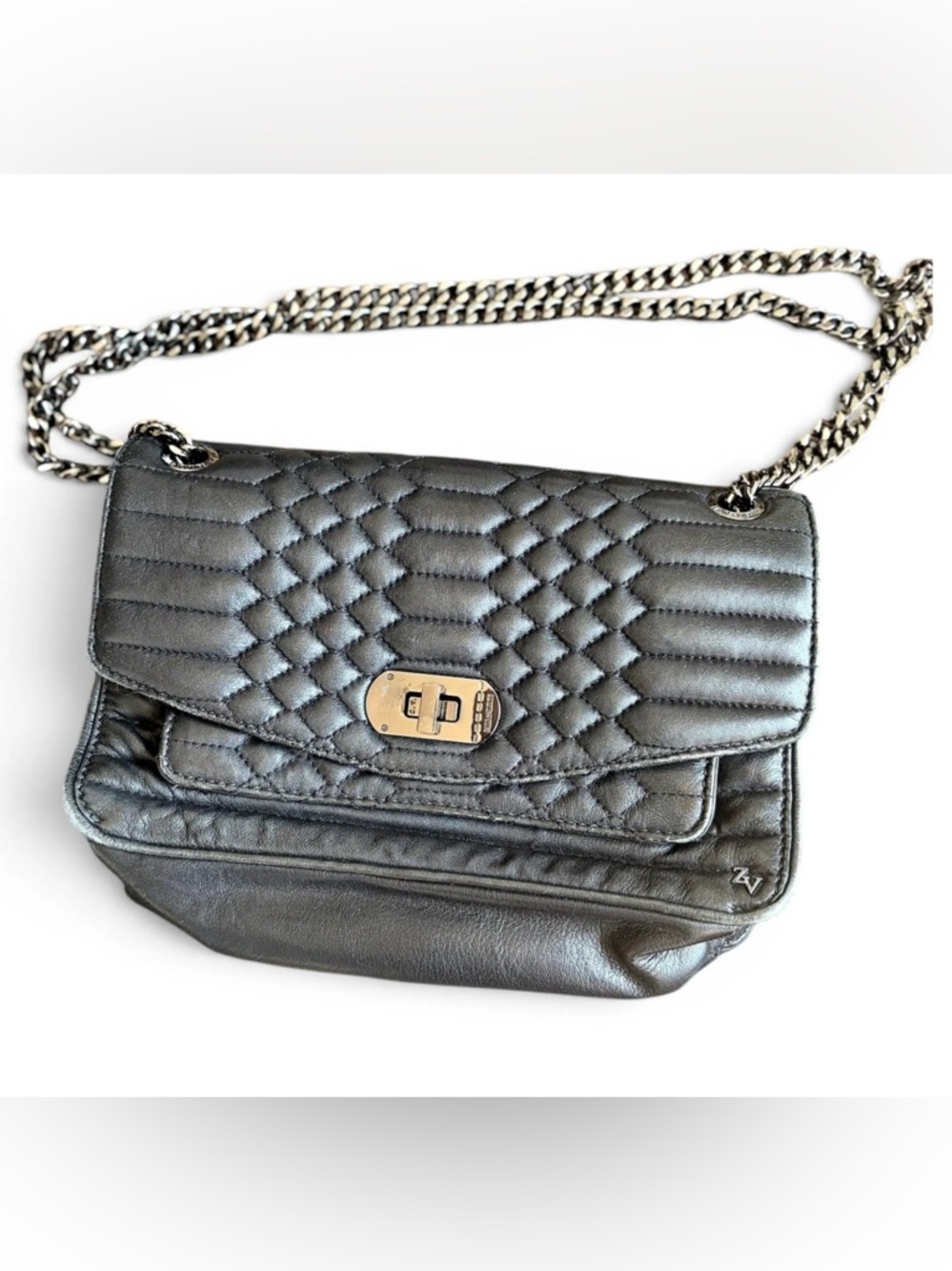Quilted Black Chain Shoulder Bag